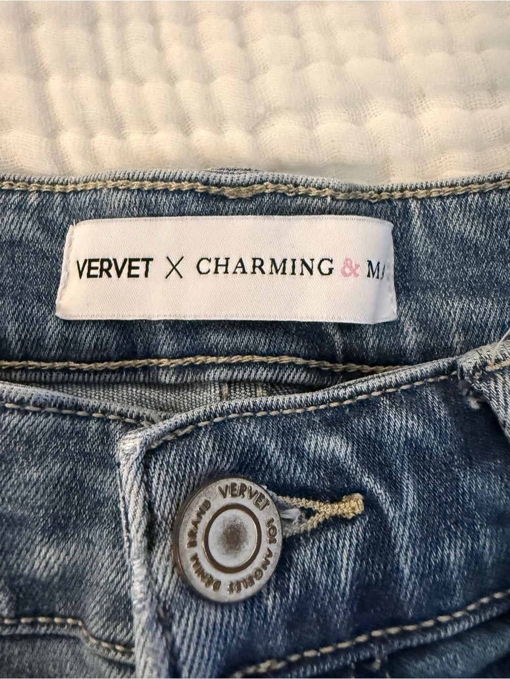 Vervet by Flying Monkey Light Blue Straight Leg Jeans - Picture 1 of 5